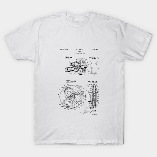 Movie Camera Patent, Movie Patent, Cinema Poster, Film Camera Patent, Film Projector Poster, Film Wall Decor, Film Student Gift T-Shirt by GoshaDron